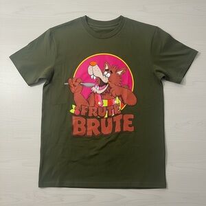 KAWS x Monsters Cereal Frute Brute Tee Green M Streetwear General Mills Pop Art